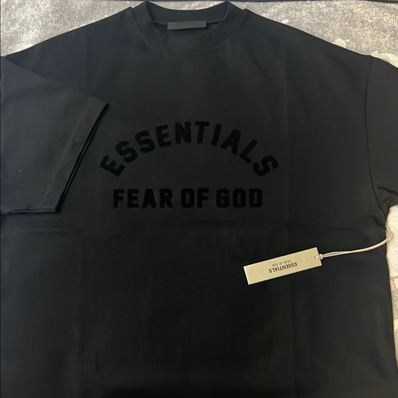 Fear of God Essentials Charcoal Jet Black ( 3 SIZES OVERSIZED ) Fits XXL - Picture 3 of 8